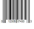 Barcode Image for UPC code 012305074303