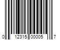 Barcode Image for UPC code 012315000057