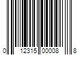 Barcode Image for UPC code 012315000088