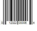 Barcode Image for UPC code 012322000064