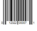 Barcode Image for UPC code 012322000071