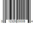 Barcode Image for UPC code 012325000054