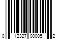 Barcode Image for UPC code 012327000052