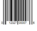 Barcode Image for UPC code 012327000076