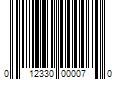 Barcode Image for UPC code 012330000070