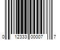 Barcode Image for UPC code 012333000077