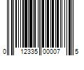 Barcode Image for UPC code 012335000075