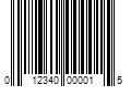 Barcode Image for UPC code 012340000015