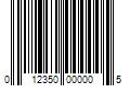 Barcode Image for UPC code 012350000005