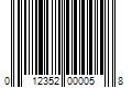 Barcode Image for UPC code 012352000058