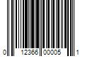 Barcode Image for UPC code 012366000051