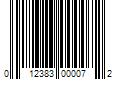 Barcode Image for UPC code 012383000072