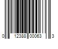 Barcode Image for UPC code 012388000633