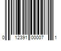 Barcode Image for UPC code 012391000071