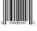 Barcode Image for UPC code 012392000070