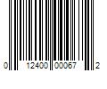 Barcode Image for UPC code 012400000672