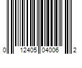 Barcode Image for UPC code 012405040062