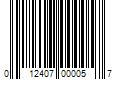 Barcode Image for UPC code 012407000057