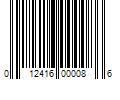 Barcode Image for UPC code 012416000086