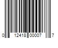 Barcode Image for UPC code 012418000077