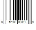 Barcode Image for UPC code 012500000619