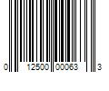 Barcode Image for UPC code 012500000633