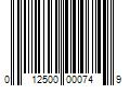 Barcode Image for UPC code 012500000749