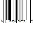 Barcode Image for UPC code 012500000787