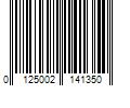 Barcode Image for UPC code 0125002141350