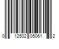 Barcode Image for UPC code 012502050612