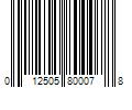 Barcode Image for UPC code 012505800078