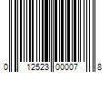 Barcode Image for UPC code 012523000078