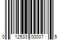 Barcode Image for UPC code 012533000075