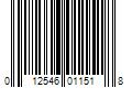 Barcode Image for UPC code 012546011518