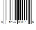 Barcode Image for UPC code 012547000078