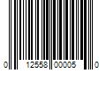 Barcode Image for UPC code 012558000050