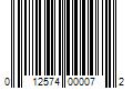 Barcode Image for UPC code 012574000072