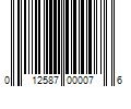 Barcode Image for UPC code 012587000076