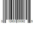 Barcode Image for UPC code 012600000625