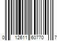 Barcode Image for UPC code 012611607707