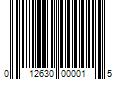 Barcode Image for UPC code 012630000015