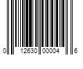 Barcode Image for UPC code 012630000046