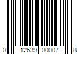 Barcode Image for UPC code 012639000078