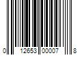 Barcode Image for UPC code 012653000078