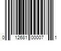 Barcode Image for UPC code 012681000071