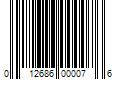 Barcode Image for UPC code 012686000076