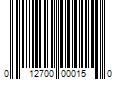 Barcode Image for UPC code 012700000150