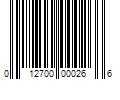 Barcode Image for UPC code 012700000266