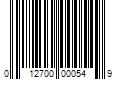 Barcode Image for UPC code 012700000549