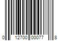 Barcode Image for UPC code 012700000778